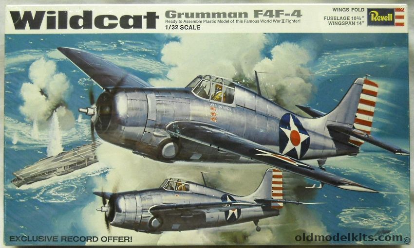 Revell 1/32 Grumman F4F-4 Wildcat - (F4F4), H299-200 plastic model kit